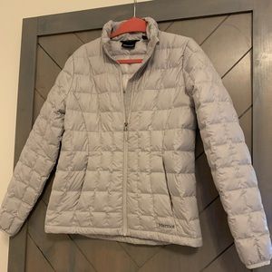 Women’s Silver Gray Marmot 700 Fill Puffer